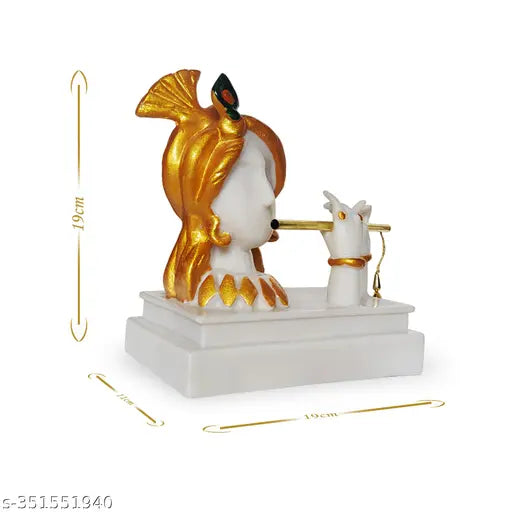 Krishna Hand playing flute Modern Art Resin showpiece, ideal for living room decor or gifts