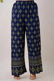 Light green rayon kurta set with palazzo pants, stylish and casual wear for women, India-made