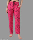 Womens pink cotton loungewear pyjamas nightwear comfortable fit
