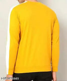 Modern polyester long-sleeved t-shirt for men, solid design, trendy fashion from India