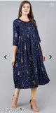 Navy blue, long-sleeved kameez