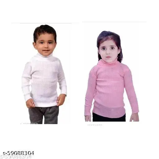 Multicolor wool sweater pack for boys, warm and comfy winter essentials with solid patterns, fits body types 9 months - 9 years, Made in India