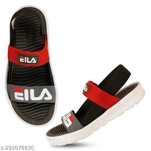 Comfortable Lycra outdoor sandals for boys, trendy design, Eva sole, slip-on fastening - OM FOOTWEAR