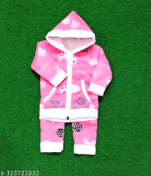 Colorful printed velvet baby boy & girl sweaters set pack of 1, suitable for 0-1 years, Indian origin