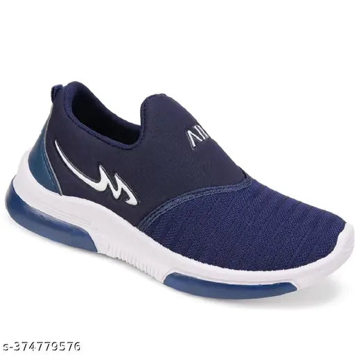 Mesh slip-on sports sneakers for boys in solid color, made in India