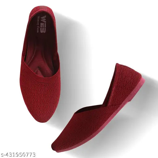 Red velvet slippers