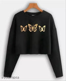 Red white black printed cotton blend long sleeve T-shirt pack of 4 - women's casual wear, perfect for summer