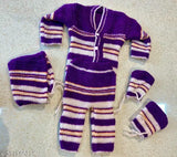 Born baby suits, self-design wool, newborn clothing for 0-2 months, color may vary per stock