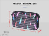 Trendy leaf print fiber mini suitcase box sling with adjustable strap