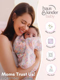 Citrus Groove Collection: 3 pcs 100% cotton muslin swaddlers (100cm x 100cm each), soft & breathable, perfect for larger babies