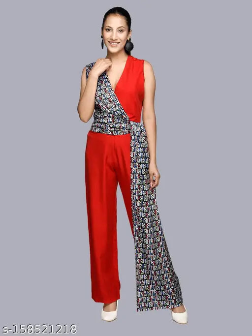 Striped crepe one-shoulder women's jumpsuit by RANJ, India