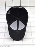 Stylish Men's Black Cotton King Cap with Royal Enfield Green Aviator Gold Frame - Sun protection for active outdoor life