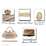 White clutch with pearl embellishments, designed for formal events such as weddings and bridal parties
