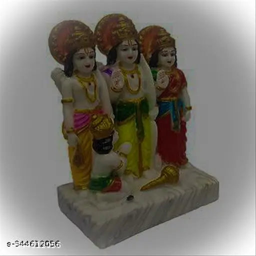 Handicraft Durbar Idol Set Shri Ram Sita Laxman Hanuman Religious Statue Home Decor Gift Idea Diwali Puja Mandir Temple Decoration