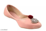Rose gold synthetic leather Mules, BANZARA BALLY. Women's Rajasthani Jaipuri Jutti for casual or ethnic wear. High quality Indian-made footwear