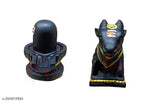 Polyresin Hindu God Lord Bhole Baba Mahadev Shivling, 11cm x 10cm x 6cm, Vastu-compliant spiritual decorative idol for home or car, ideal for Pooja room, brings wealth, health, peace, and happiness. Perfect gift for occasions like weddings, anniversaries, and festivals. Origin: India