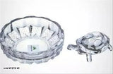 Clear glass turtle figurine with plating for feng shui and vastu, best gift for good luck