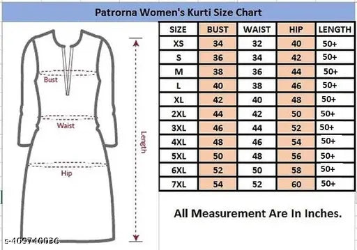 Heavy weight maxi gown with less print, sleeveless design, bust to hip measurement of 40 inches