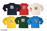 Wool highneck kids winter wear pack of 5, printed net design for various sizes (0-1 years, 1-2 years, etc.)
