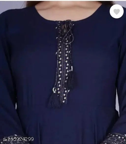 Rayon printed combo Anrakali kurti M-XXXL, perfect for women's partywear from India