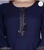 Rayon printed combo Anrakali kurti M-XXXL, perfect for women's partywear from India