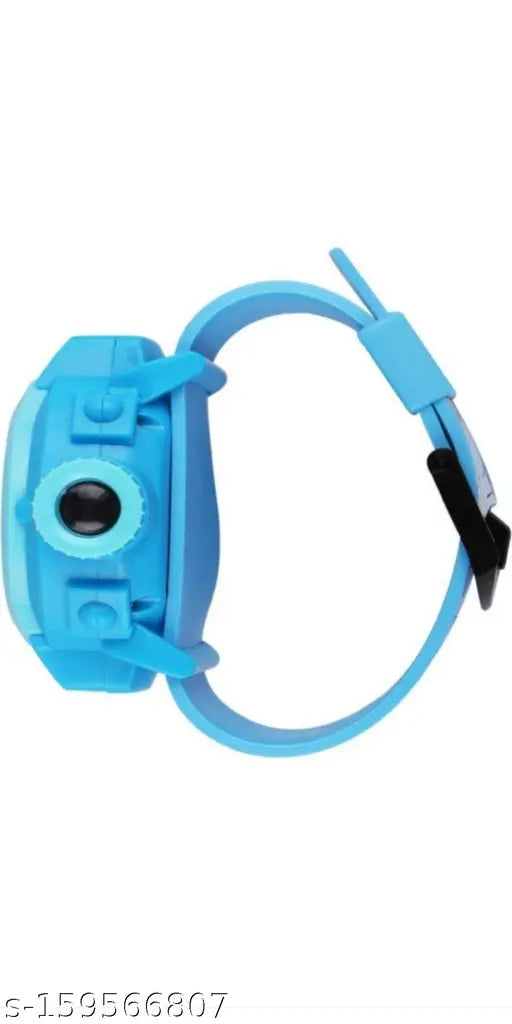 Doraemon projector watch for kids, featuring a friendly blue doraemon head design with light projector function and black strap