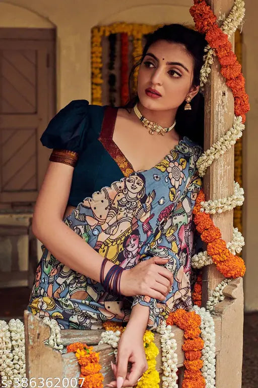 Semi-stitched South Indian style half saree in art silk, featuring a woven design choli and dupatta, semi-stitched lehenga (waist size 40", length 42"), 3.6m long, ready to ship from India