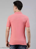 Vdas men's cotton half sleeves solid polo t-shirt, short sleeve, India origin