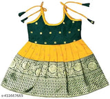 Jacquard pavadai frock dress, navy and gold, short sleeve