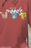 Stylish Printed Oversized Women's T-shirt Cotton Regular Oversize