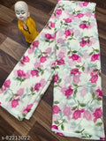 Pink floral daily wear saree