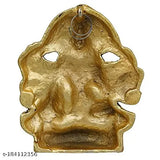 Brass metal idol statue of Lord Hanuman with Panch Mukhi design