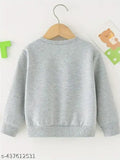 Kids girls sweatshirt, long sleeve cotton sweatshirt with printed design, vibrant colors, premium quality cotton, cozy fleece lining, full coverage, relaxed fit