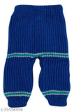 Boys blue wool striped sweater, long sleeves for infants, Indian made