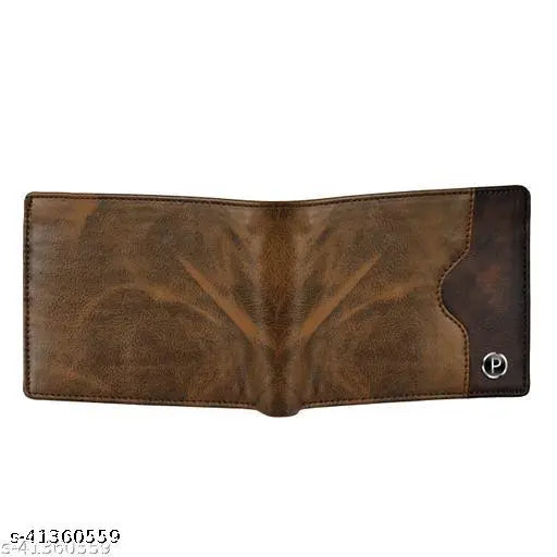 Brown leather wallet, free size, 1 compartment, premium quality, trendy accessory from Piraso