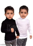 Woolen high neck baby sweaters combo, 2 pack in winter shades - India