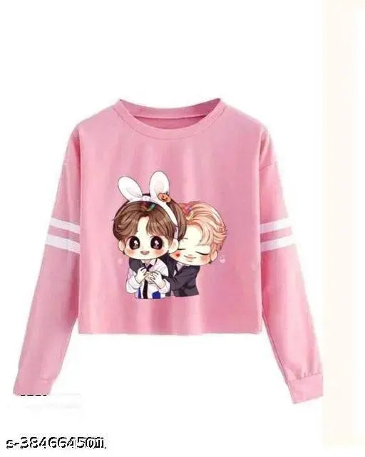 Cotton blend women's top combo, colorful digital print, perfect for casual wear