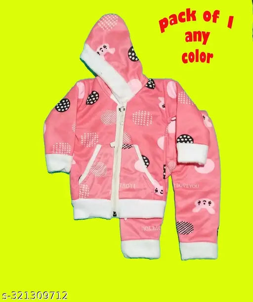 BEST wool long-sleeve baby sweater set (ANY PRINTED COLOR), pack of 1 for boys & girls, Indian handcrafted design