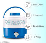 MILTON Plastic Kool Musafir 5000 Insulated Water Jug (Blue, 4.8 L)