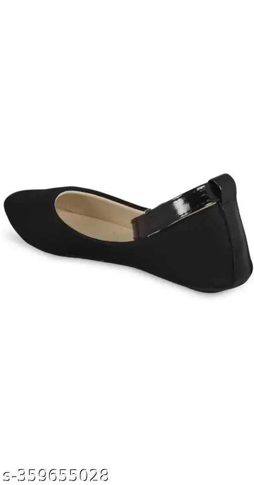 Synthetic leather ballerinas for fashionable flat bellies, perfect for women's parties, buckle fastening
