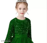 Pink net princess gown for kids ages 5-16, Indian handcrafted formal attire