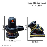 Polyresin Hindu God Lord Bhole Baba Shivling for home decor, 11cm x 10cm x 6cm. A spiritual idol bringing wealth, health, peace, and happiness per Vastu methodology. Ideal for Pooja rooms or gift giving. Made in India