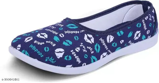 Comfortable & fashionable printed bellies (IND-5, IND-6, IND-7, IND-8) for women and girls - Synthetic slip-on ballerinas from JN GLOBE Latest Collection