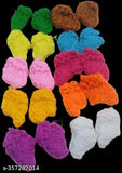 Krishna Dress size 5-6 woolen socks set, four pair of Laddu Gopal pattern fabric socks