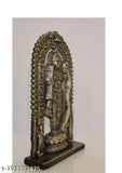 Golden Brass Ramlalla Idol Showpiece, 35x3x15 inches, Indian temple decor