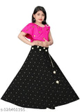 Girls embellished silk-cotton blend lehenga choli ethnic wear, Indian handcrafted mirror-embellished traditional outfit for girls aged 2-15 years