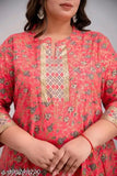Womens Anarkali Kurti with golden embroidery and intricate designs