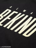 100% cotton black men's printed round neck T-shirt, short sleeves, ideal for everyday comfort and versatile style