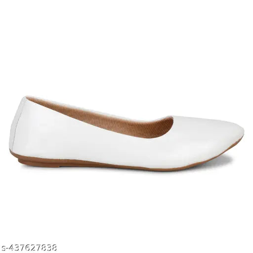 White shoe with brown sole