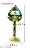 Metal pooja mat, Indian Vel mats for prayer, medium size (1 N), 10cm x 0.5cm